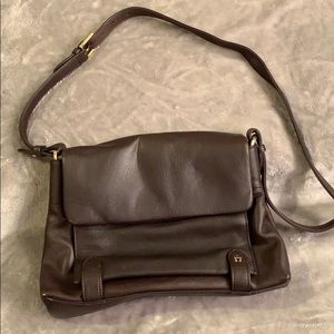 Soft Brown Leather Etienne Aigner Shoulder Bag